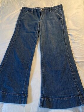 Roxy Dark Blue Wide-Leg Denim Jeans